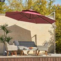 遮陽傘戶外太陽傘大型羅馬崗亭室外擺攤傘露天陽臺花園設計庭院傘