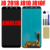 SUPER AMOLED For Samsung J8 2018 LCD Screen j810 j810F/DS LCD Display Pantalla Module with Touch Panel Digitizer Sensor Assembly