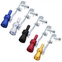 Universal Blue & Red Car Turbo Sound Muffler Exhaust Pipe Blow Vale Simulator Whistle ex5 kriss110 y