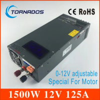 1500W 125A 0-12V Switching power supply for LED Strip light AC to DC power suply input 220v ac to dc power supply LS-1500-12