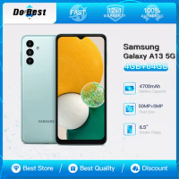 Original Samsung Galaxy A13 A136U 5G LTE Mobile Phone 6.6'' 4GB RAM 64GB ROM CellPhone 50MP+2MP+8MP Octa-Core Android Phone