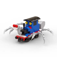 MOC Thomas EXE Horror Train Monster Building Block Set Reative Game Actionc Cartoon DIY Brick Toy Kids Gift