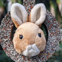 【PETER RABBIT 比得兔】絨毛零錢包+飲料提袋(環保帆布袋 水壺袋 飲料袋 冰霸杯提袋)