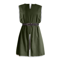 Medieval Mens R Knight Waist Crew Neck Robe   Halloween Battle Samurai cosplay Clothing in Stock