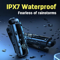 IPX7 Waterproof Wireless Bluetooth BT5.3 long-lasting Retractable driver Headset FIRO MONO Headphone in lotus with wire
