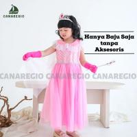 Dress Frozen Baju Frozen Elsa Tanpa Aksesoris Hanya Baju Saja
