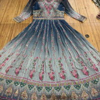 DRESS INDIA CANTIK MEWAH FULL MOTIF