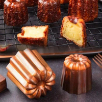 1PC Aluminum Alloy Chocolate Mold Pudding Jelly Cake Molds Flower Shaped Soap Mold Bakeware DIY