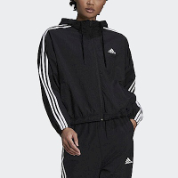 Adidas W Bluv Q2 Wb HC9160 女 外套 連帽 風衣 防曬 寬鬆 網布 口袋 亞洲尺寸 黑