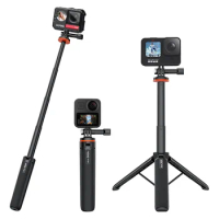 Extend Selfie Stick Tripod Mini Portable Vlog Tripod for Gopro Hero 11 10 9 8 7 6 5 Osmo Action Insta 360 One R X3