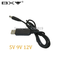 USB Power Boost Line Dc 5v To Dc 9v / 12v Step Up Module Usb Converter Adapter Cable 2.1x5.5mm Plug