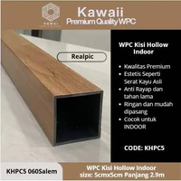 KAWAII WPC Panel Dinding HOLLOW INDOOR (PAKET 10pc) Partisi Kisi Sekat Ruangan 5x5cm Panjang 290cm |