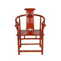 太師椅 實木圈椅中式仿古圍椅榆木茶台椅子主人位泡茶太師椅單人官帽椅『XY12997』