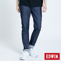 EDWIN 503 EDGE 立體繡窄管牛仔長褲-男-原藍色