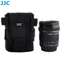 JJC Deluxe Water-Resistant Lens Pouch Case For Canon LENS EF 50mm 1:1.8 II/Nikon AF Nikkor 50mm 1:1.8D Fits Lens Up To 78x125mm