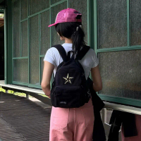 Mini Backpack Enamor Corduroy DeepNeve Black Tas Ransel Mini Enamor Corduroy Deepneve Hitam