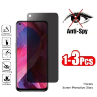 1-3Pcs Privacy Tempered Glass Screen Protector for OPPO A7 A8 A11 A15 A35 A15S F15 A7X K1 K5 K7 AX5S R17 Pro Reno A Anti-Spy