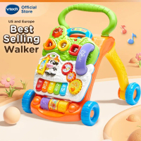 VTech Baby Walker - Kanak-kanak Duduk Untuk Berdiri Belajar Mainan Muzik Walker - Jingga