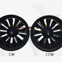 set EDF CW CCW 50mm 12 Blade with QF2611-5000kv motor thrust 2×800g