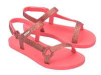 Melissa Sun Downtown Ii Ad Sandal Flat Wanita - Pink/Glitter Pink 35-36