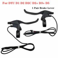 1 Pair Brake Lever for DYU D1 D2 D2C D2+ D3+ D5 Electric Bicycle D Series Left+Right Brake Bar Handle Replace Accessories