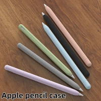 Pencil Case Silicone iPad Tablet Touch Stylus Pen Cover Solid Color Scratch Resistant for Apple Pencil 1st or 2nd Generation