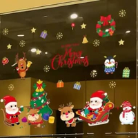 Stiker Film Motif Natal Santa Dekorasi Natal SANTA 10