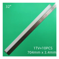 704MMx3.8MM CCFL lamp backlight tube with holder without solder for 32' SHARP LCD-32GH3 LCD-32D30WH LCD-32D500A-WH LCD TV Screen