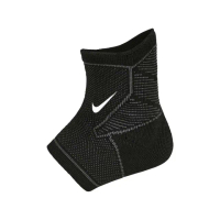 【NIKE 耐吉】PRO KNITTED 針織護踝套-DRI-FIT 護具 黑白(N1000670031LG)