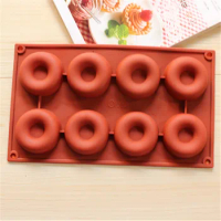 Silicone Cake mould 8 cavity Donuts Biscuits Chocolate mold