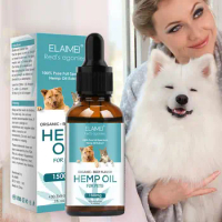30ml Dog Body Care Hemp Seed Essential Oil Relieves Stress, Improves Skin And Coat. Pet Skincare Products.