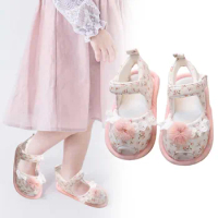 Jelly Sandals for Toddlers Toddler Baby Girl Shoes Breathable Shoes Floral Print Sandals Girl Sandals Children Place Girl Sandal