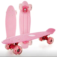 Penny Board Skateboard, Flash Wheel, Mini Fish Board, City Cruiser, Retro Skate Scooter, Fashion Complete Skate Boards, 22"