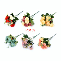 TIKTOK P3139 BUNGA DEKORASI / BUNGA ARTIFISIAL(1 BUKET 10 KUNTUM BUNGA) Rose