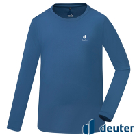 【deuter 德國】男款長袖T恤DE-T2403M藍/吸濕排汗/輕薄透氣/大尺碼