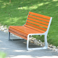 【超優品】公園長椅戶外長椅防腐木實木家用椅子塑木休閑廣場長凳子鑄鋁鑄鐵