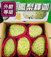 鮮採鳳梨釋迦水果箱 10台斤裝(7-10粒)