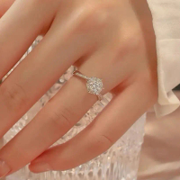 【 ระยะเวลารับประกัน : 1 ปี 】7A STAR JEWELRY หรูหราหรูหราเพทายแหวนเพชรสําหรับผู้หญิงฤดูร้อนพรรคแฟชั่น