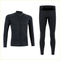HOT New 2MM Neoprene Wetsuit Top Men's Split Snorkeling Swimming Women's Surfing Suit Jacket Warm Pa