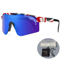 Brand Cycling Glasses UV400 Outdoor Sports Running Eyewear Fashion Bike Bicycle Party Sunglasses MTB Goggles with Case