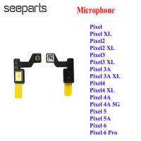 For Google Pixel 2 3 3A 4 XL Microphone Mic Flex Cable Pixel 4A 5G 5A 6 Pro Microphone Module Cable Replacement