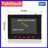 4.3"CCTV Tester Monitor CCTV Video Tester AHD/CVI/TVI/CVBS Camera Tester RS485 PTZ controller UTP Cable Tester Power Supply CCTV