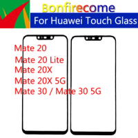 For Huawei Mate 20 Lite Touch Screen Panel For For Huawei Mate 30 20X 5G Front GLASS LCD Outer Lens With OCA Glue Replacement