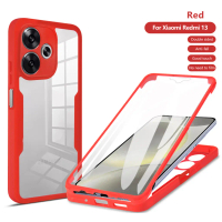 เคสโทรศัพท์แบบนุ่มสำหรับ Xiaomi Redmi 13 4G 5G POCO M6 Plus POCO F6 เคสหมุนิในตัว ฟิล์มสองด้าน ป้องก