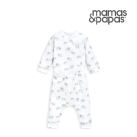 【Mamas &amp; Papas】象拔拔-長袖包屁衣套裝(2種尺寸可選)