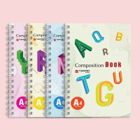 ✅TVB Sổ lò xo kẻ ngang 200 trang khổ A4 chủ đề Alphabet - Phù hợp làm sổ kế hoạch, sổ nhật kí, tập v