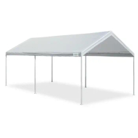 10' x 20' Carport, Party Tent, Portable Garage &amp; Patio Canopy Tent Storage Shelter, Anti-UV Cover for Car, Port Tent