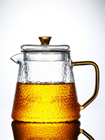唐豐錘紋玻璃茶壺電熱煮茶壺家用功夫泡茶壺辦公簡約透明沖茶器