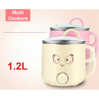 GL-ZJX162 1.2L Mini cooker home student dormitory hot pot instant noodles 304 stainless steel multi - functional electric cooker