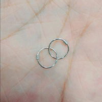 Anting kenip bayi perak  asli silver 925 lapis emas
